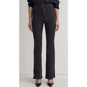 Madewell Jeans 27 Roadtripper Skinny Flare Split Hem Bellhaven Dark High Rise